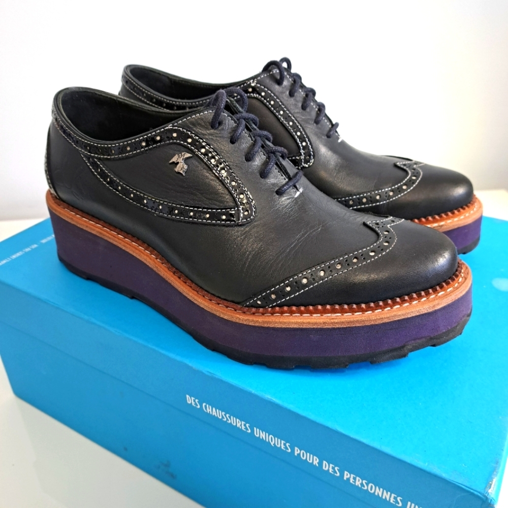 Fluevog Sid Platform Brogues